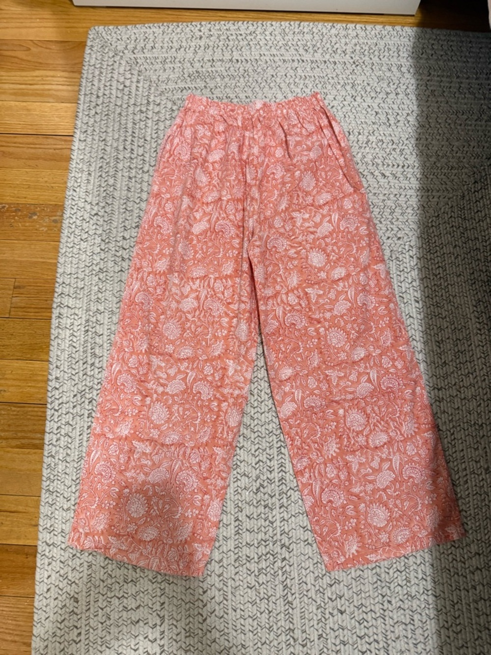 Roller Rabbit Paisley Floral Wide Leg Pajama Pants
